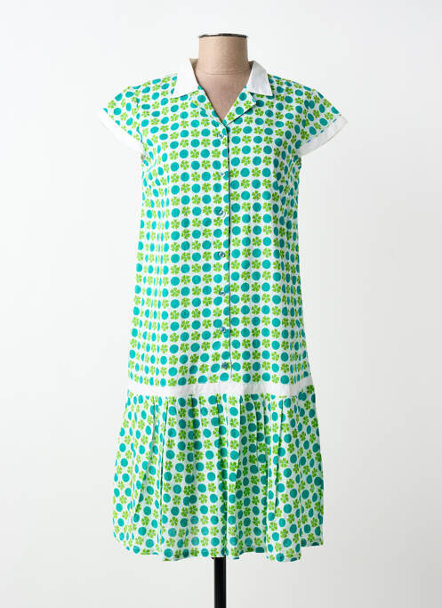 Robe mi-longue vert AGATHE & LOUISE femme