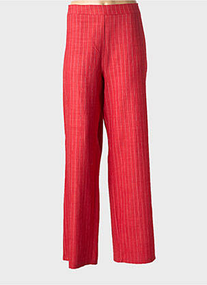 Pantalon flare taille normale taille normale rouge MERI & ESCA femme