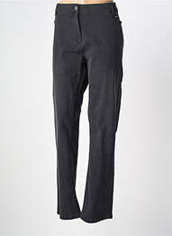 Jeans coupe slim stretch taille normale noir JULIE GUERLANDE femme