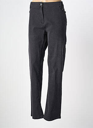 Jeans coupe slim stretch taille normale noir JULIE GUERLANDE femme
