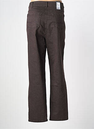 Jeans coupe slim stretch taille normale marron ANNA MONTANA femme