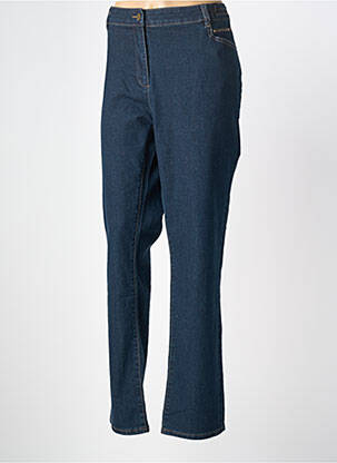 Jeans coupe slim stretch taille normale bleu JULIE GUERLANDE femme