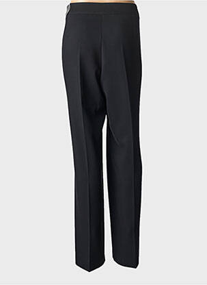 Pantalon droit tissage crêpe taille basse noir TONI femme
