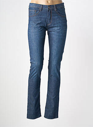 Jeans coupe slim stretch taille haute bleu IMPAQT femme