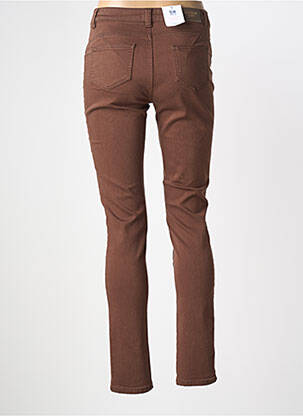 Jeans skinny taille normale taille normale marron C'EST BEAU LA VIE femme