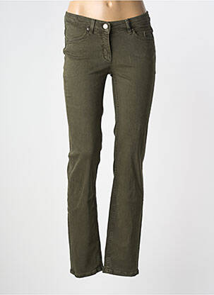 Jeans coupe slim taille basse taille basse vert TONI femme