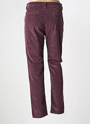 Pantalon chino fermeture zippée sous rabat boutonné taille normale violet IMPAQT femme