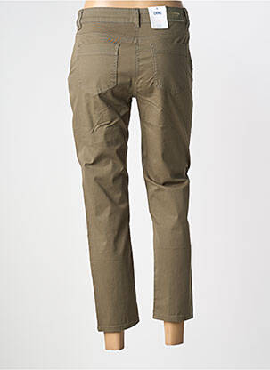Pantalon 7/8 tissage popeline taille normale vert C'EST BEAU LA VIE femme