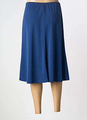 Jupe mi-longue stretch bleu TELMAIL femme