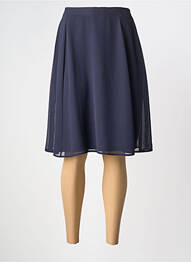 Jupe mi-longue taille normale bleu GUY DUBOUIS femme