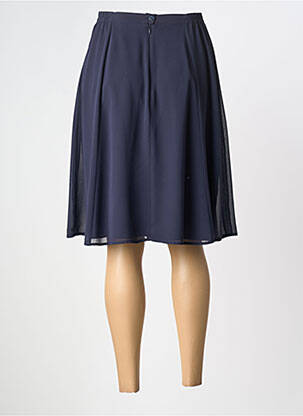 Jupe mi-longue taille normale bleu GUY DUBOUIS femme
