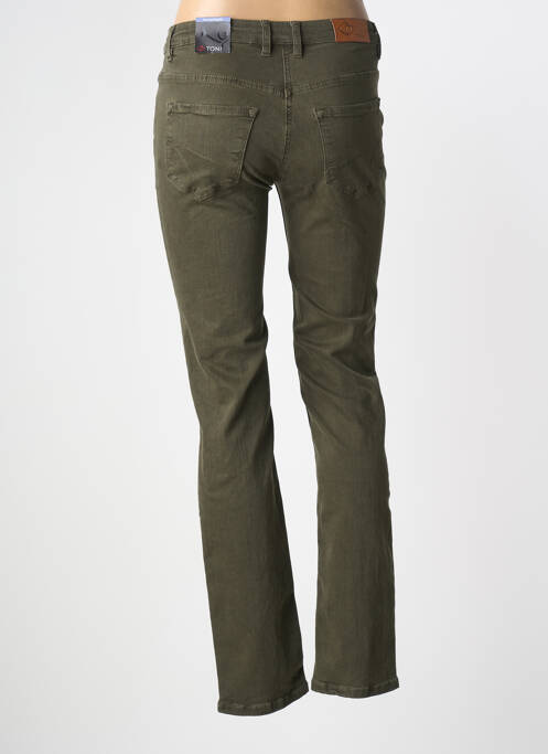 Jeans coupe slim vert TONI femme