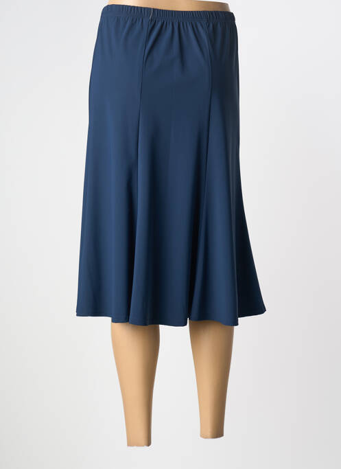 Jupe mi-longue bleu GEVANA femme