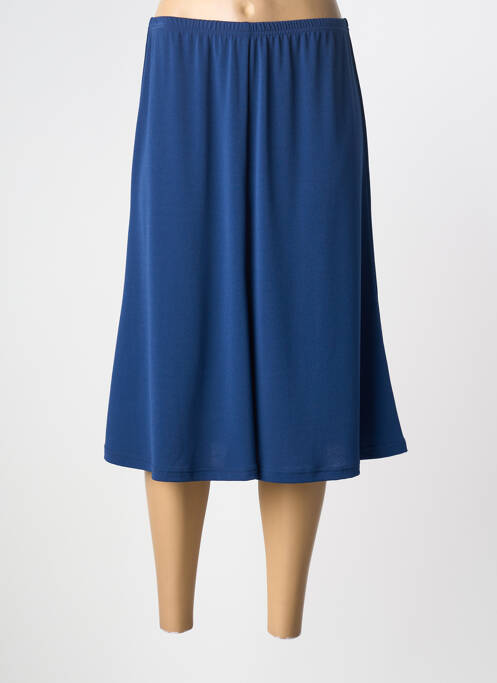 Jupe mi-longue bleu TELMAIL femme