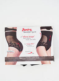 Culotte gainante légère et transparente noir JANIRA femme