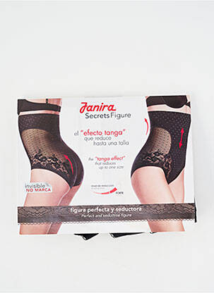 Culotte gainante légère et transparente noir JANIRA femme