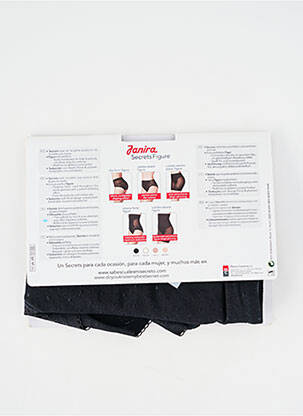 Culotte gainante légère et transparente noir JANIRA femme