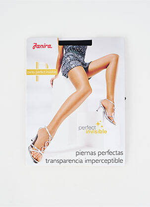 Collants tissage transparent noir JANIRA femme