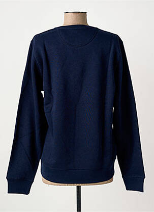 Sweat-shirt sérigraphie floquée manches longues bleu BIZANCE femme