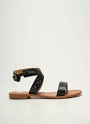 Sandales/nu pieds chiquet talon plat jusqu'à 3cm noir LES TROPEZIENNES PAR M.BELARBI femme