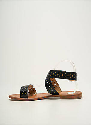 Sandales/nu pieds chiquet talon plat jusqu'à 3cm noir LES TROPEZIENNES PAR M.BELARBI femme