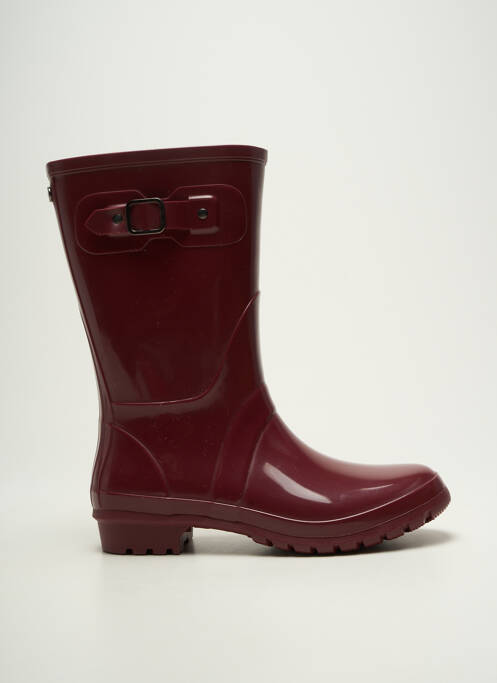 Bottes tissage satiné talon plat jusqu'à 3cm violet IGOR femme