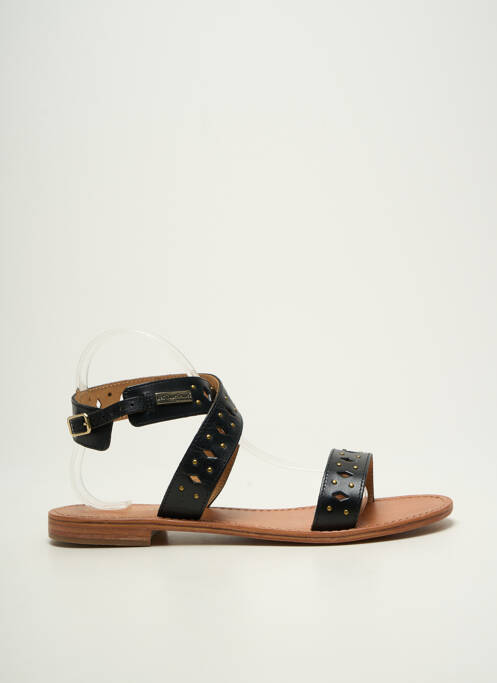 Sandales/nu pieds chiquet talon plat jusqu'à 3cm noir LES TROPEZIENNES PAR M.BELARBI femme