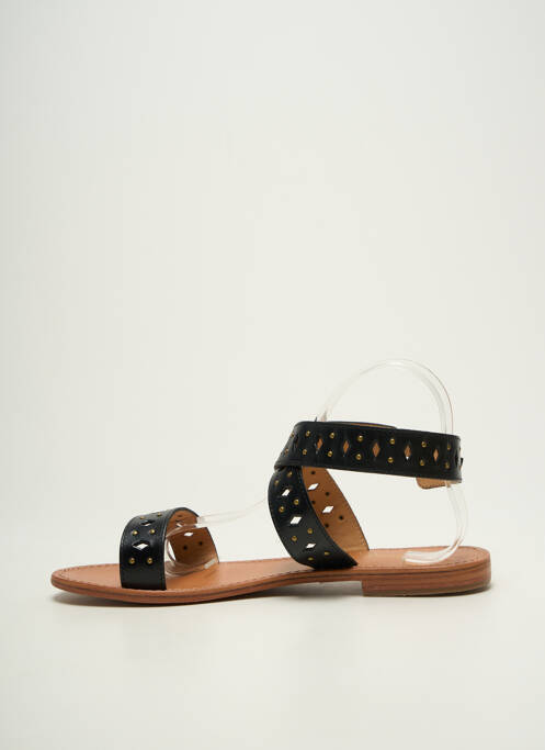 Sandales/nu pieds chiquet talon plat jusqu'à 3cm noir LES TROPEZIENNES PAR M.BELARBI femme
