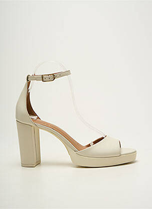 Sandales/nu pieds fermeture bride(s) talon de 7 à 9cm beige GEOX femme