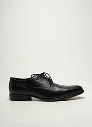 Derbies tissage satiné talon bas noir GEOX homme