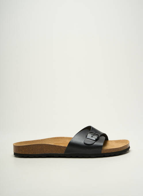 Mules/sabots fermeture boucle(s) bout ouvert noir DKR homme