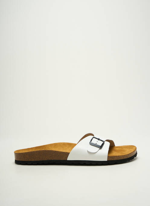 Mules/sabots fermeture boucle(s) bout ouvert blanc DKR homme