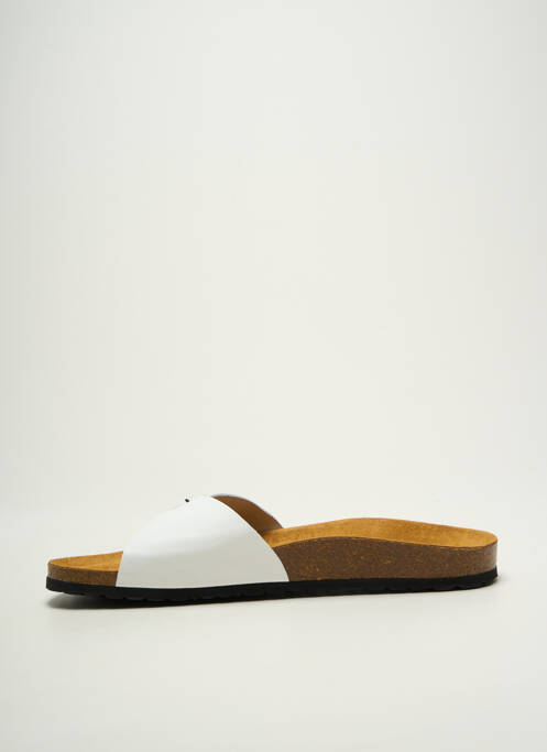 Mules/sabots fermeture boucle(s) bout ouvert blanc DKR homme