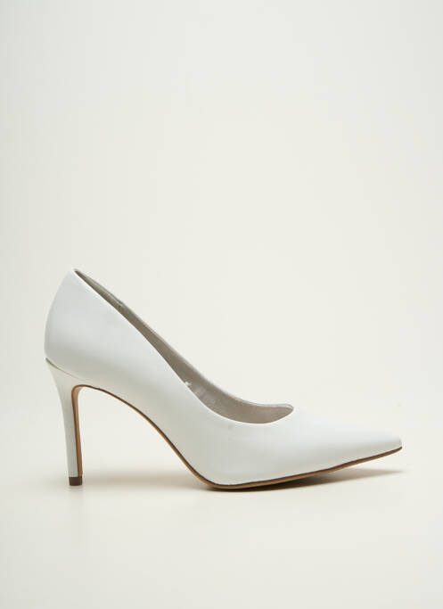 Escarpins type de semelle amortissante talon de 7 à 9cm blanc TAMARIS femme