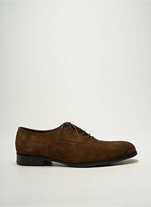 Derbies nubuck talon bas marron FLECS homme
