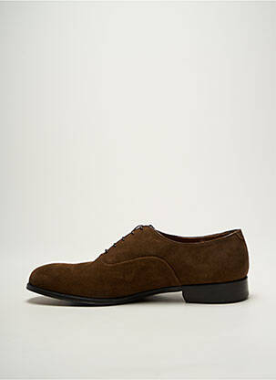 Derbies nubuck talon bas marron FLECS homme
