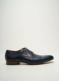 Derbies tissage satiné talon bas bleu FLECS homme