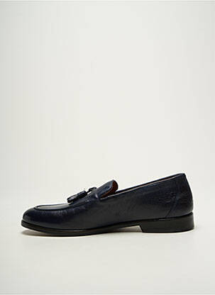 Mocassins tissage satiné chiquet bleu FLECS homme