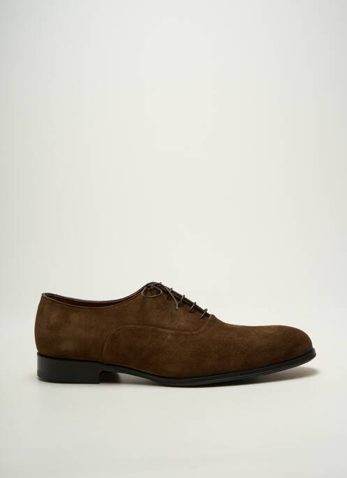 Derbies nubuck talon bas marron FLECS homme