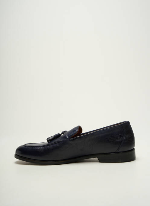 Mocassins type de semelle amortissante chiquet bleu FLECS homme