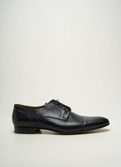 Derbies semelle extérieure cuir talon bas bleu FLECS homme