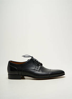Derbies tissage satiné talon bas noir FLECS homme