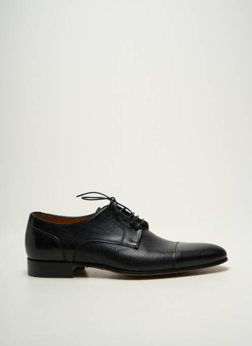 Derbies tissage satiné talon bas noir FLECS homme