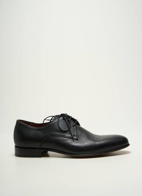 Derbies matière lisse talon bas noir FLECS homme