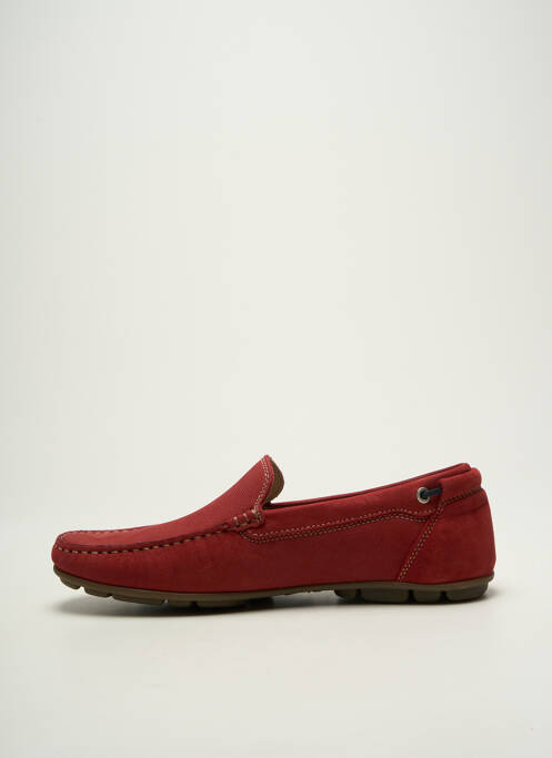 Mocassins semelle amovible bout rond rouge FLUCHOS homme