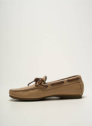 Chaussures bâteau bout carré bout carré beige FLUCHOS homme