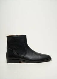 Bottines/boots fermeture zippée talon bas noir BOBBIES homme