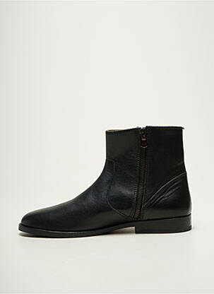 Bottines/boots fermeture zippée talon bas noir BOBBIES homme