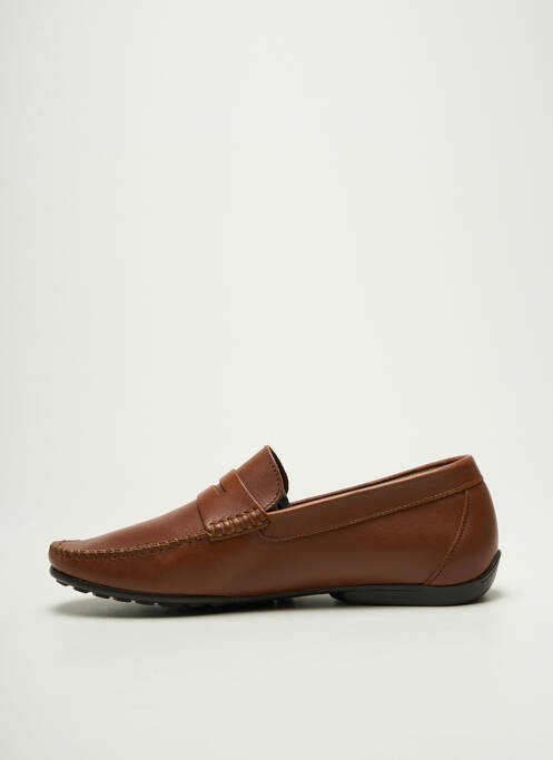 Mocassins voute plantaire bout rond marron FLUCHOS homme