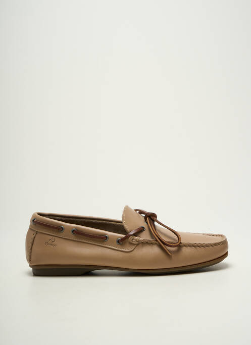 Chaussures bâteau voute plantaire bout carré beige FLUCHOS homme